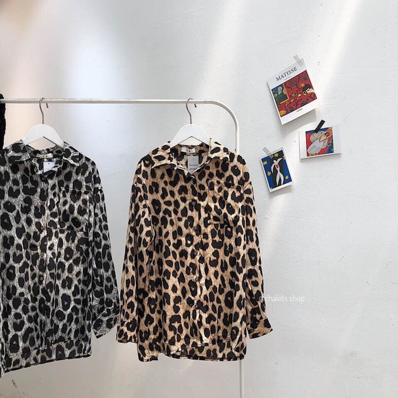 Oversized leopard blouse - Picture 1 of 1